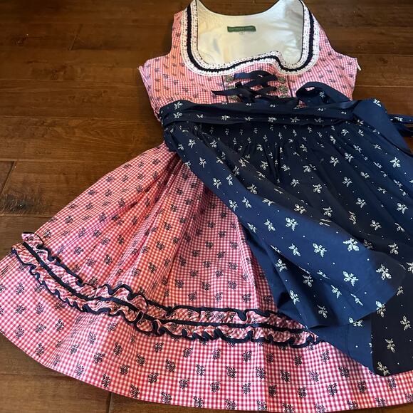 Country Line Authentic German Dirndl / Tracht - Size EU42 - Picture 5 of 9